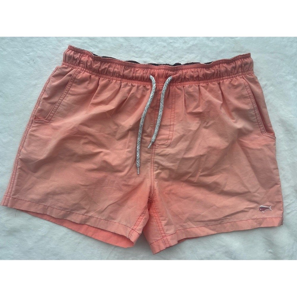 Southern Lure Swim Shorts Mens Large Pink/Salmon Pocket‎ Logo